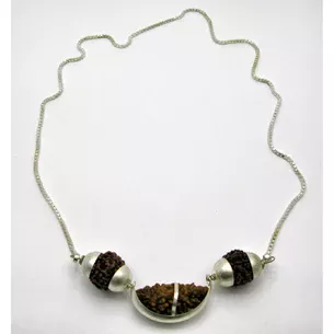 Pendant with Rudraksha chain