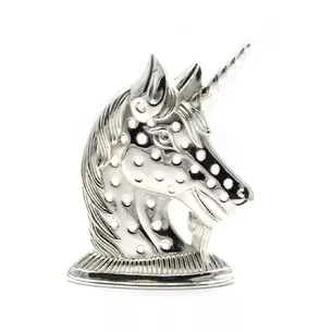 Unicorn ring stand (12x8, 5x3 cm) Silver