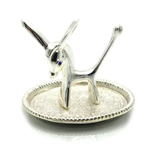 Donkey ring stand (9x8x7.5 cm) Silver