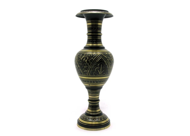 Фото 1 - Quantity: Black bronze vase (36x11.5x11.5 cm)