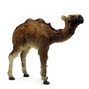 Camel (from leather and fur) (12) (32x30x8 cm)