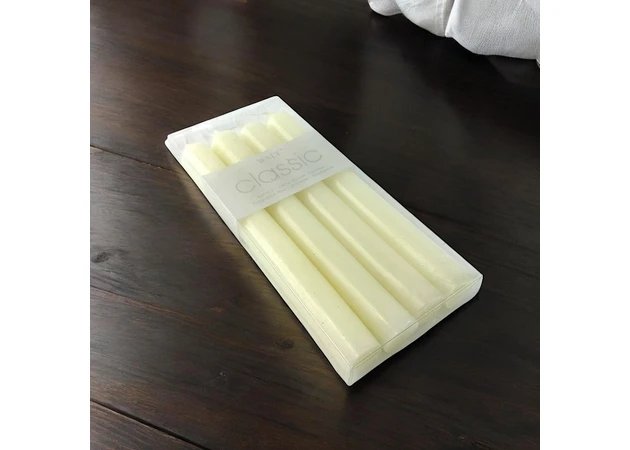 Фото 1 - Snow charm candles set of 4 pieces. (19.5 cm)