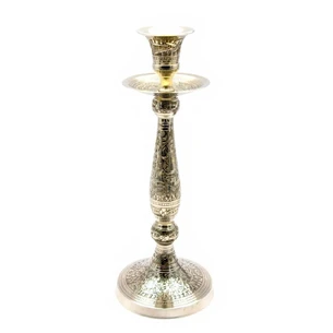 Candlestick bronze Silver (24.5x9.5x9.5 cm)
