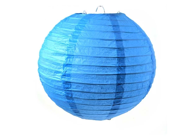 Фото 1 - Paper lantern blue (d-20 cm)