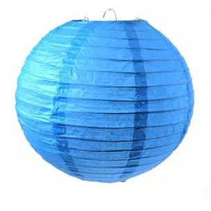 Paper lantern blue (d-20 cm)