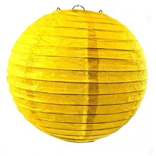 Yellow paper lantern (d-20 cm)