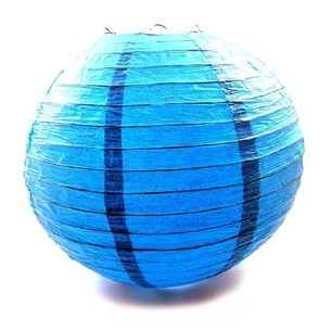 Blue paper lantern (d-40 cm)