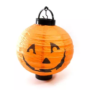 Halloween paper lantern with illumination (20x20x24 cm)