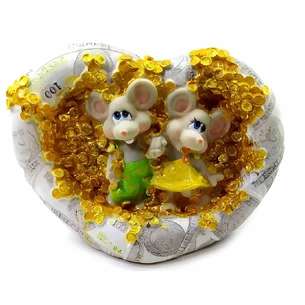 Mouse piggy bank (11x15x7 cm)