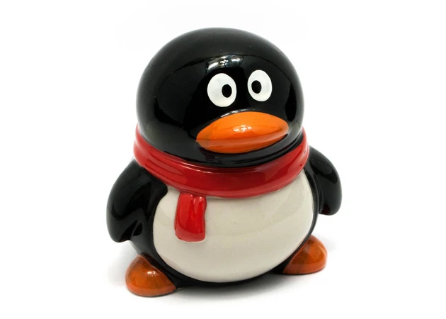 Фото 1 - Piggy bank ceramic Penguin (10x8.5x8.5 cm)
