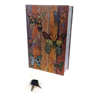 Butterflies safe book (24.5x16x5.5 cm)
