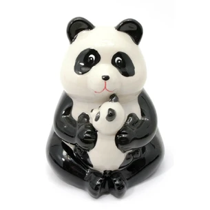 Piggy bank ceramic Panda (10.9x10.4x13.4 cm)
