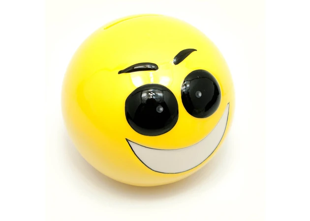 Фото 1 - Piggy bank ceramic Smile (d-9 cm) A