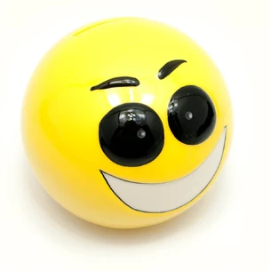 Piggy bank ceramic Smile (d-9 cm) A