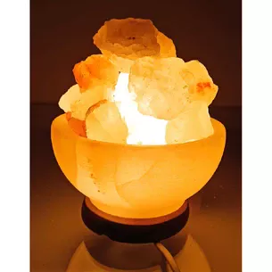 Salt lamp (S-029.A) Bowl of fire 3.2 kg. (D-16, h-10 cm) (12 pcs box) (Himalayan salt)
