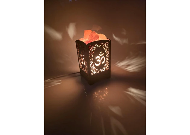 Фото 1 - Salt lamp from Himalayan salt Glowing OM (21x10.8x10.8 cm)