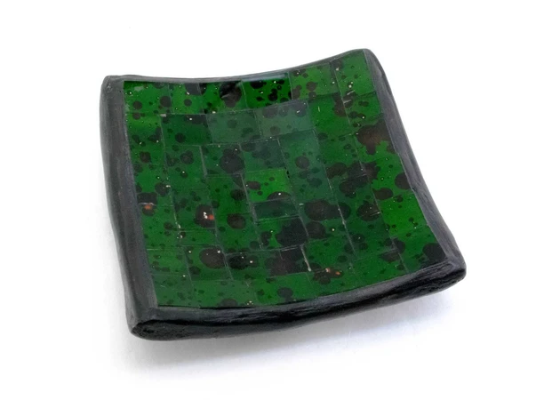 Фото 1 - Country terracotta with green mosaic (10x10x2 cm)