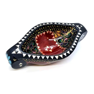 Brother Rook made of solid wood inlaid with mother-of-pearl (16.5x10x3.5 cm)C