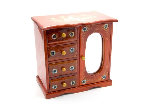 Фото 1 - Box with mirror 5 separated (20.5x21x12.5 cm) (Vietnam)
