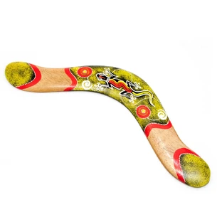 Painted tree boomerang (42x12x0.5 cm)