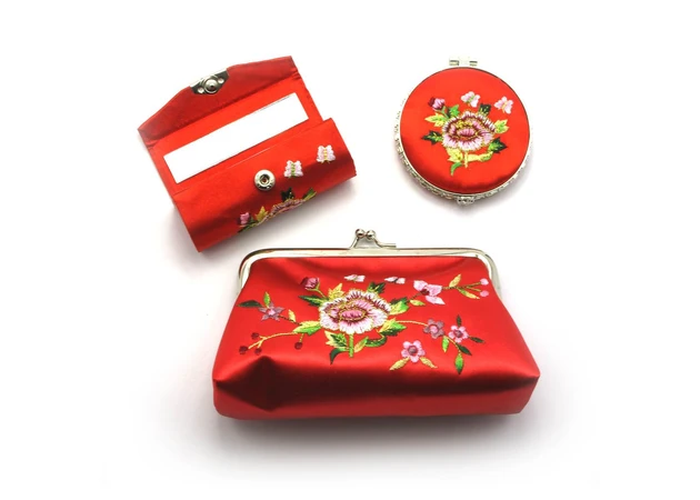 Фото 1 - Gift set (Mirror, makeup bag, lipstick case) (19x19x4.5 cm)