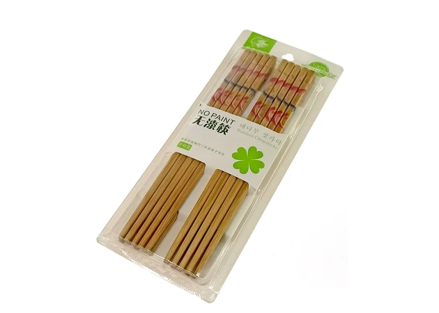 Фото 1 - Bamboo chopsticks (10 pairs) (28x14x2 cm)