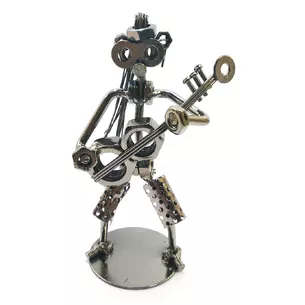 Techno-art Guitarist metal (18x11x7 cm)
