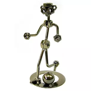Techno-art Football player metal (18x12x10 cm)