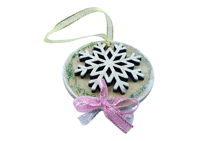 Фото 1 - Christmas tree pendant Christmas lights (75x10mm)