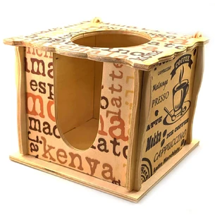 Coffee napkin holder (16x15x13 cm.)