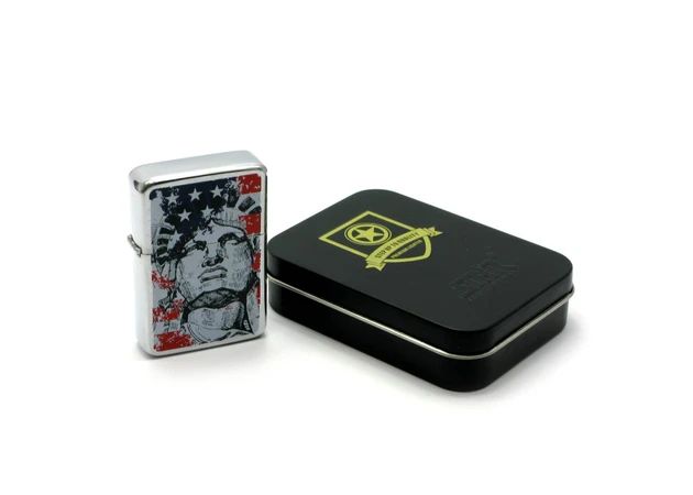 Фото 1 - Gasoline lighter, bronze, in gift packaging G
