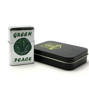 Gasoline lighter, bronze, in gift packaging D