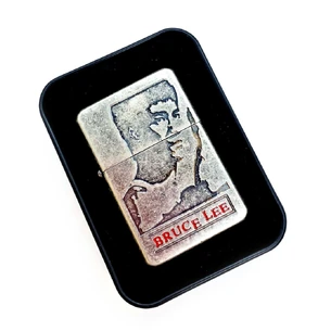 Gasoline lighter, bronze, in gift packaging F