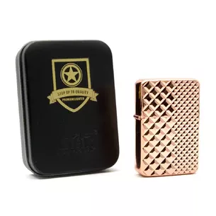Gasoline lighter, bronze, in a gift box W