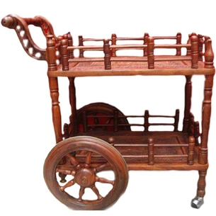 Serving table rose wood (90x80x50 cm)