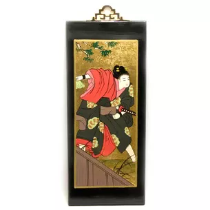 Painting Samurai (43x17x1cm)