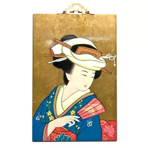 Painting on wood Geisha (20x30 cm)