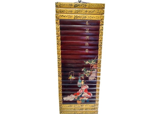 Фото 1 - Bamboo panel Girl with a parrot (24x65 cm)