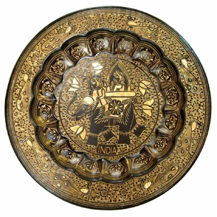 Тарілка бронзова настінна (34 см)(Wall Plate BD 14)