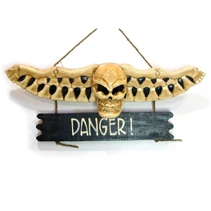 Череп з кістками Danger! (54х12х35 см)