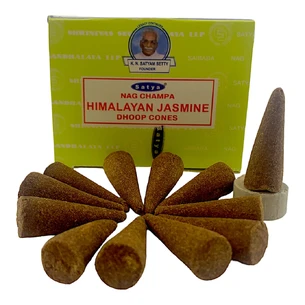 Himalaya Jasmine Dhoop Cone (Гімалайський Жасмин)(Satya) 12 конусів в упаковці