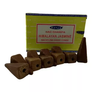 Himalaya Jasmine Backflow Cones (Гималайский Жасмин) (Satya) 10 конусов в упаковке