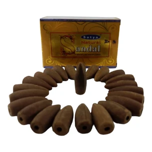 Natural Sandal Backflow Cones (Сандал)(Satya) 24 конуса в упаковці