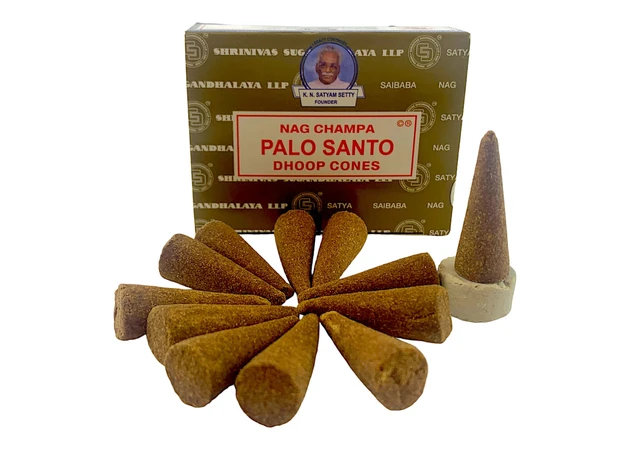 Фото 1 - Palo Santo Dhoop Cone (Пало Санто)(Satya) 12 конусов в упаковке