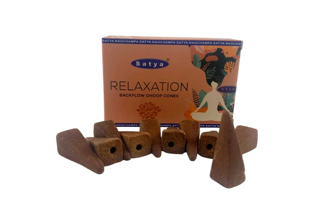 Фото 1 - Relaxation Backflow Dhoop Cone (Релаксация) (Satya) 10 cones in a package