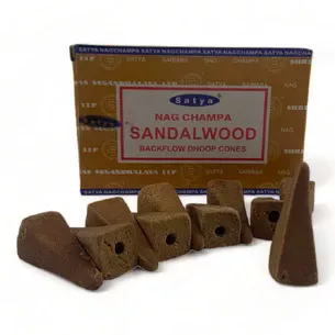 Sandalwood Backflow Cones (Сандал)(Satya) 10 конусів в упаковці