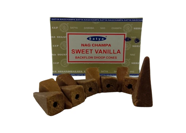 Фото 1 - Sweet Vanilla Backflow Cones (Satya) 10 cones in a package