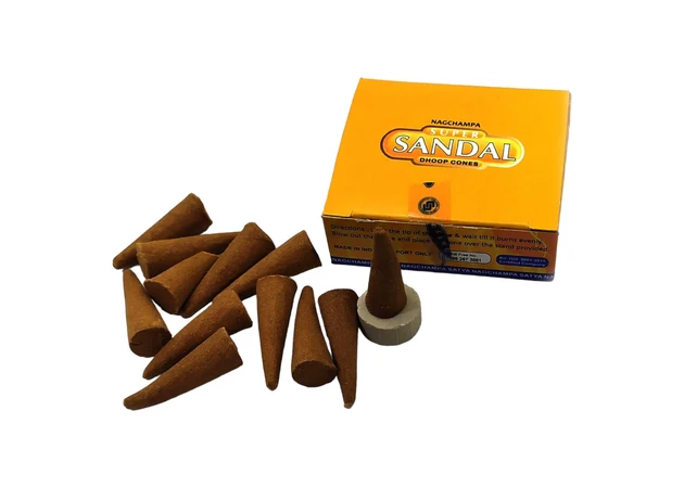 Фото 1 - Super Sandal dhoop cones (Super Sandal) (15 gr.) (Satya) masala cones