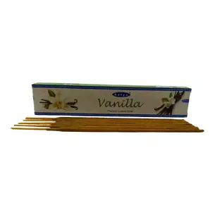 Vanilla premium incence sticks (Ваніль) (Satya) пилковий пахощі 15 гр.