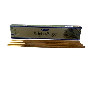 White Sage premium incence sticks (Белый Шалфей) (Satya) пыльцевое благоухание 15 гр.